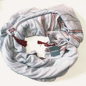 Gray Oversized  Scarf - Eddie Bauer